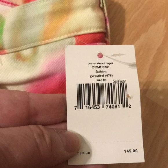 ♠️Kate Spade (NWT)♠️…Women’s 24…Perry Street Play Hooky Colorful Cropped Jeans! - Picture 6 of 17